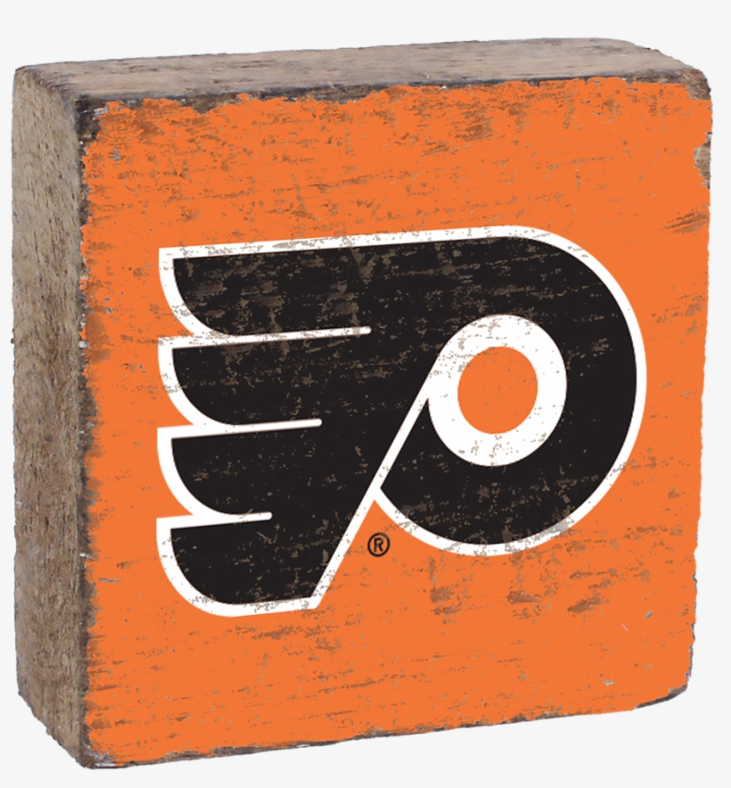 Philadelphia Flyers Rustic Block - Philadelphia Flyers Jersey Logo, transparent png #1137966