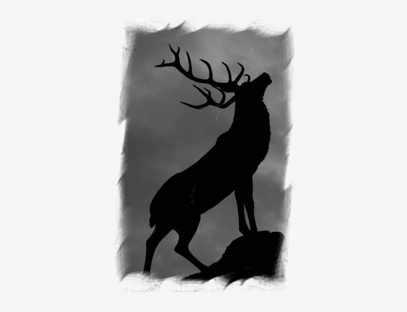 A Fire Licks The Air Within The Cave That Appears - Roaring Stag Silhouette, transparent png #1138190