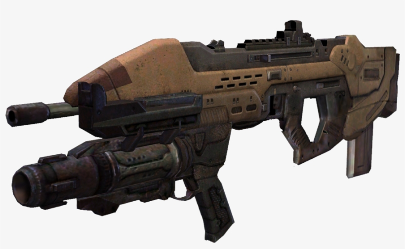 N80 Grenade Launcher - Halo Assault Rifle With Grenade Launcher, transparent png #1139196