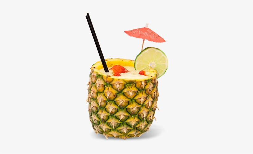Fruitydrink3 - Pineapple Cocktail And Silver Earrings, transparent png #1139734