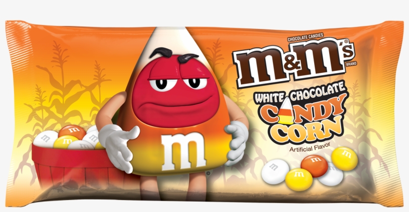 Make Way For A New Halloween Candy, And Five Colorful, - M&m Candy Corn, transparent png #1140283