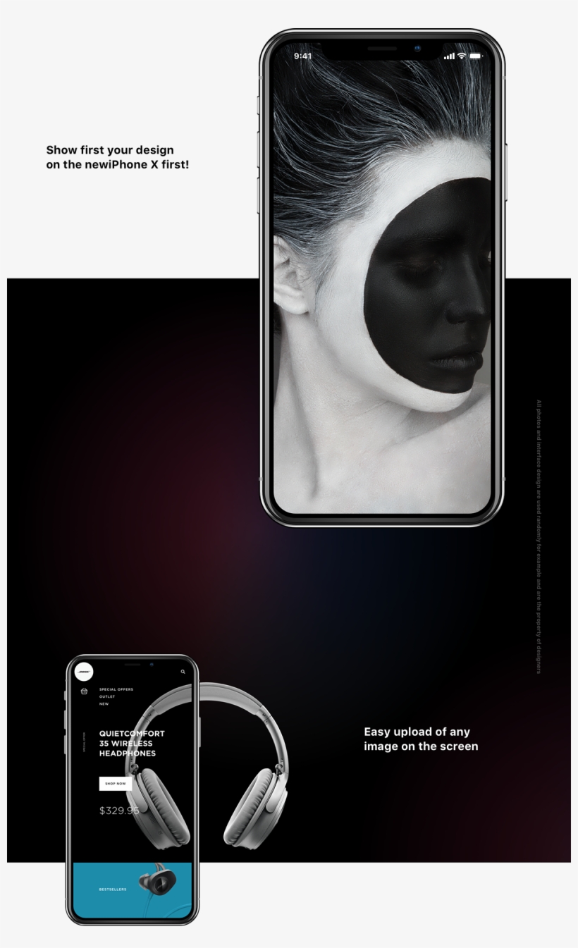 Vector Iphone X Free Sketch Mockup Poster Free Transparent Png Download Pngkey