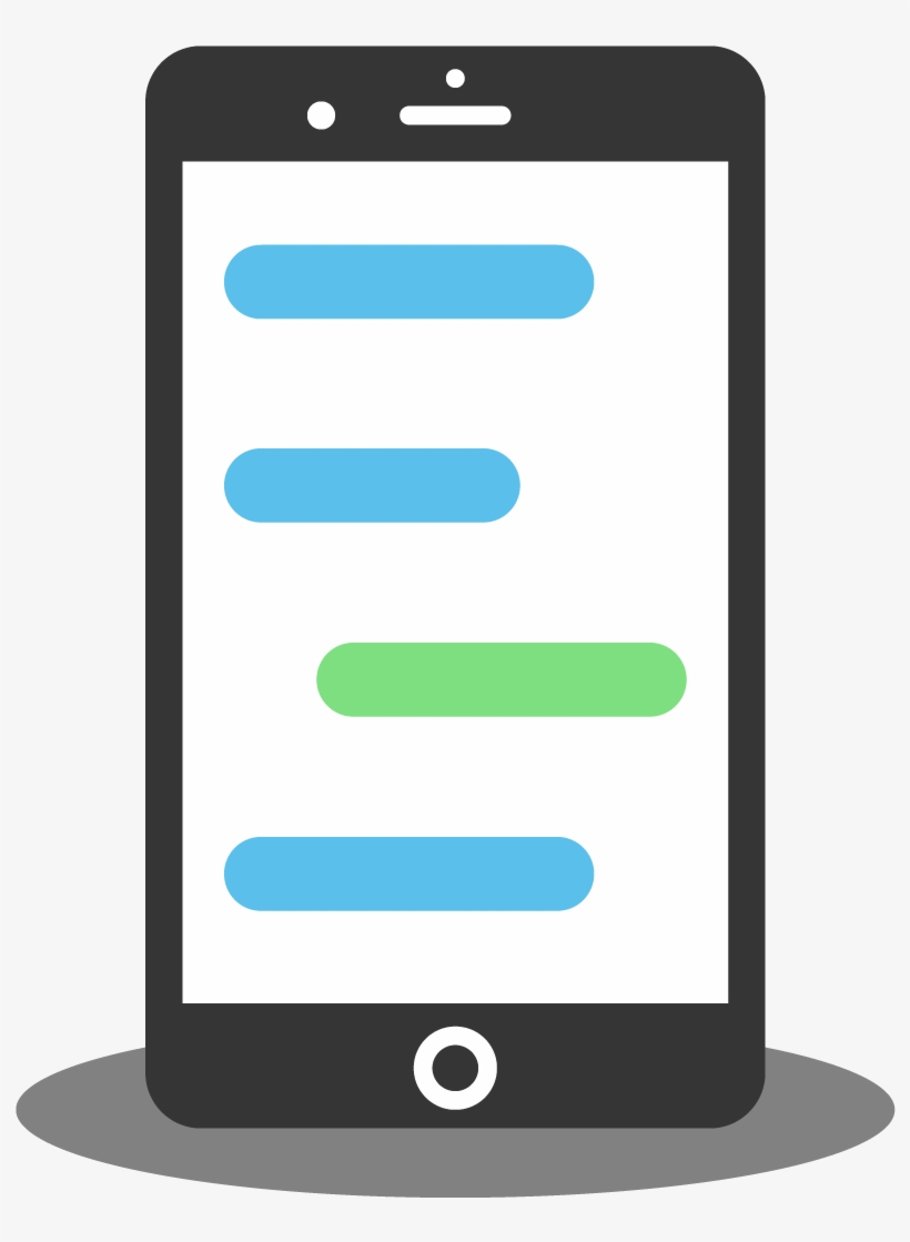 Animation Vector Iphone - Phone Texting Png, transparent png #1140505