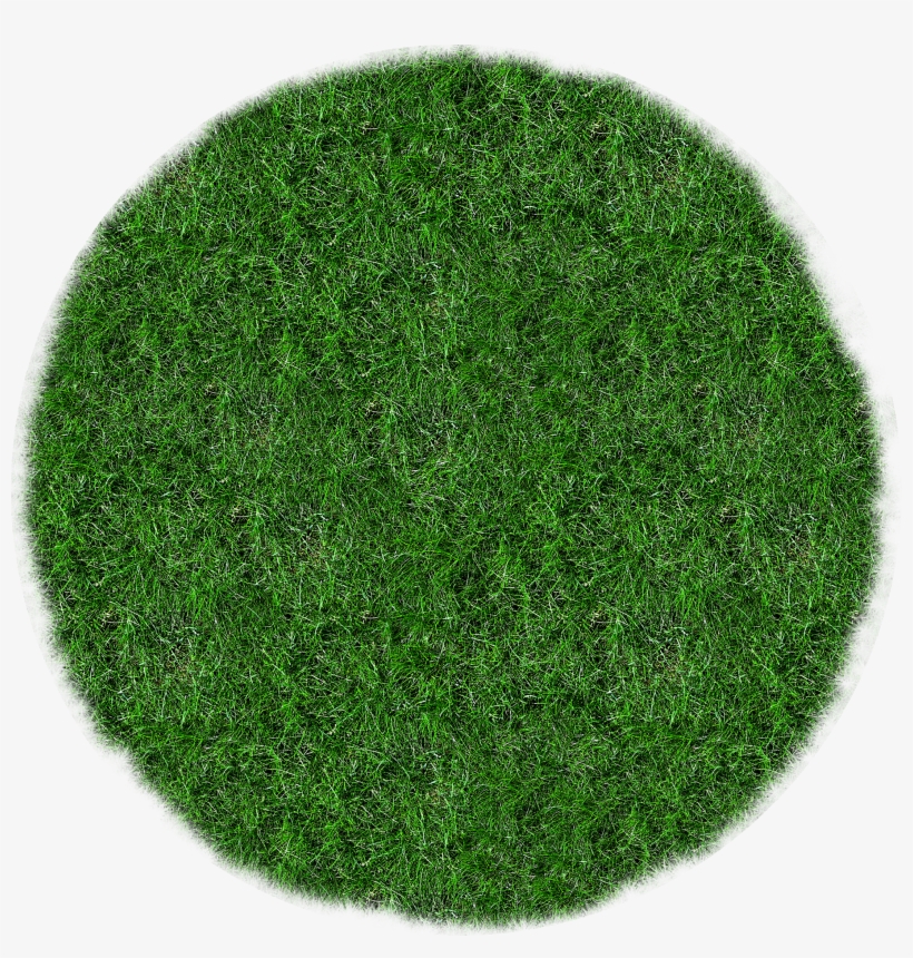 Circle Of Green Grass Free Image Image Black And White - オカトー カラーモードプレミアム チェアパット丸型35cm, transparent png #1140536