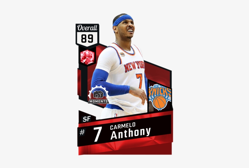 Carmelo Anthony Ruby Card - Allen Iverson Transparent Background, transparent png #1140714