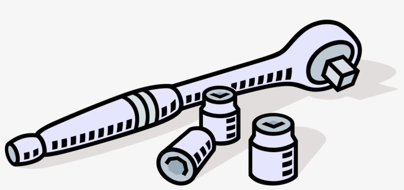 Clipart Free Download Ratchet Image Illustration Of - Socket Wrench, transparent png #1140837