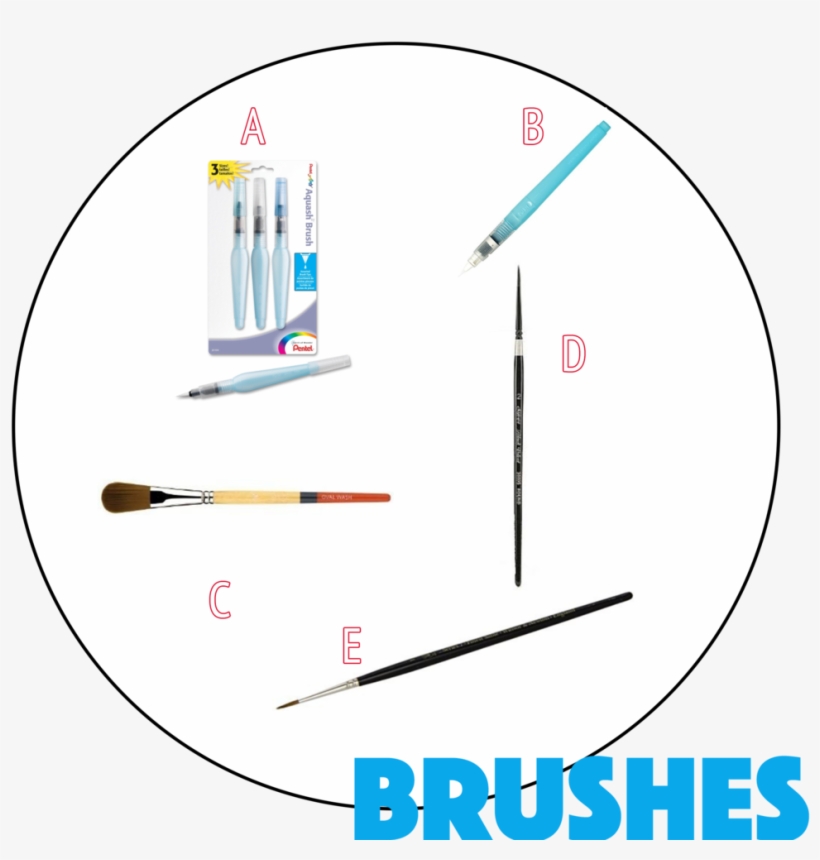 2 Brushes Site - Pentel Arts Aquash Water Brush Set (pack, transparent png #1140894