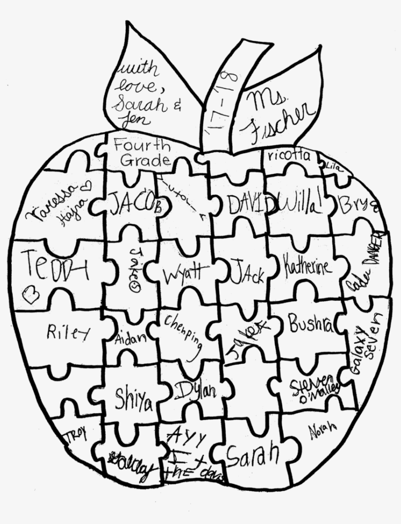 Apple 305 Kb - Line Art, transparent png #1140960