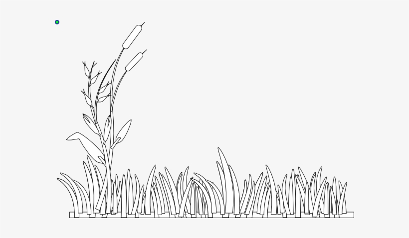 White Grass Clip Art At Clker - Grass Black And White Clip Art, transparent png #1141054