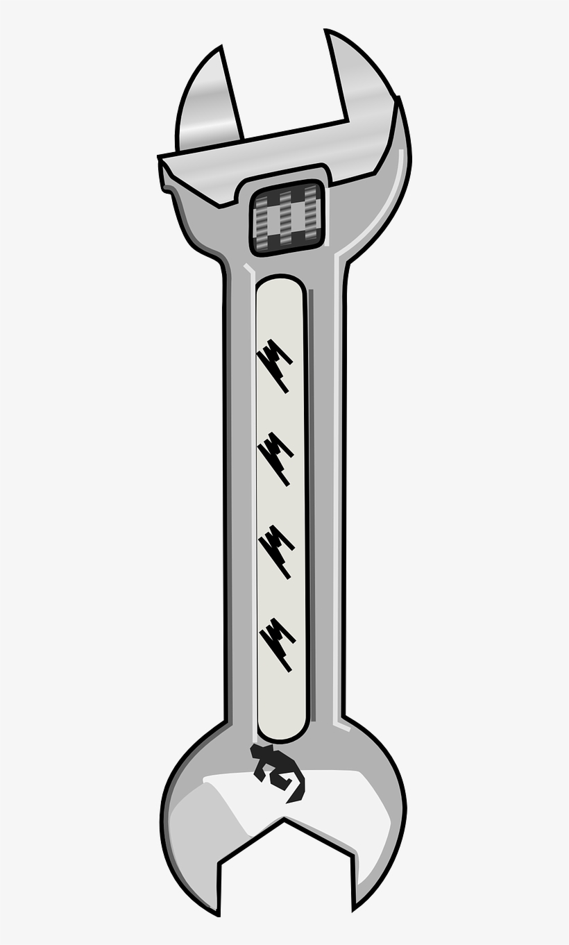Wrench Adjustable Hardware - Logo Kunci Pas Png, transparent png #1141152