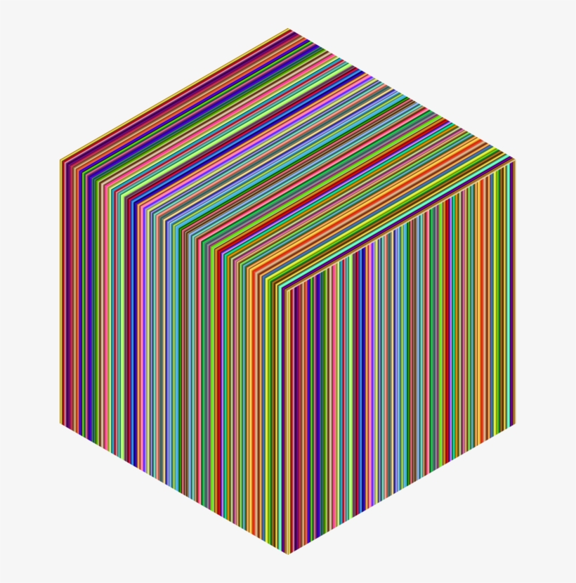Rubik's Cube Three-dimensional Space Angle Fractal - Rubik's Cube Art, transparent png #1141606