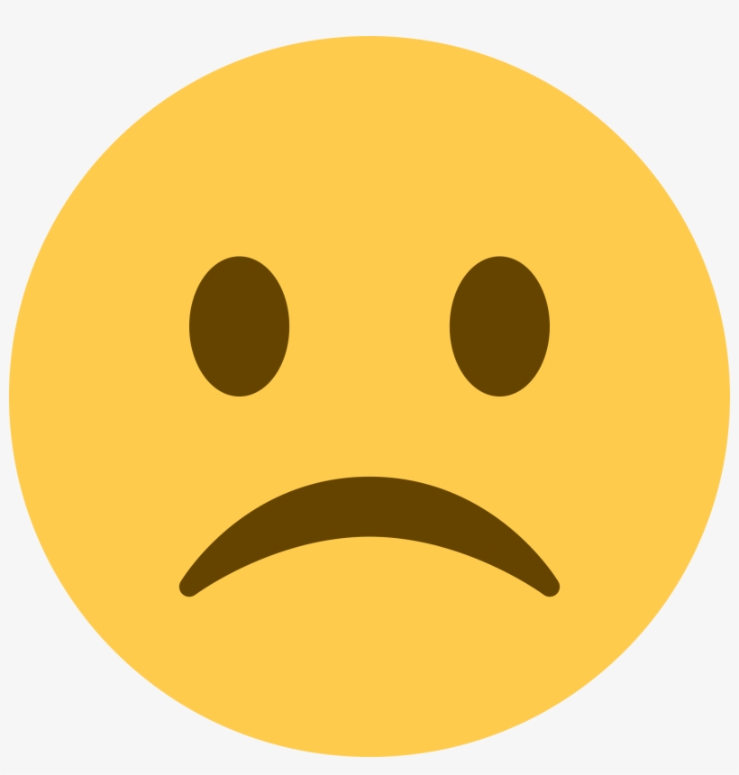 Frowning Face - Emoji Triste, transparent png #1141864