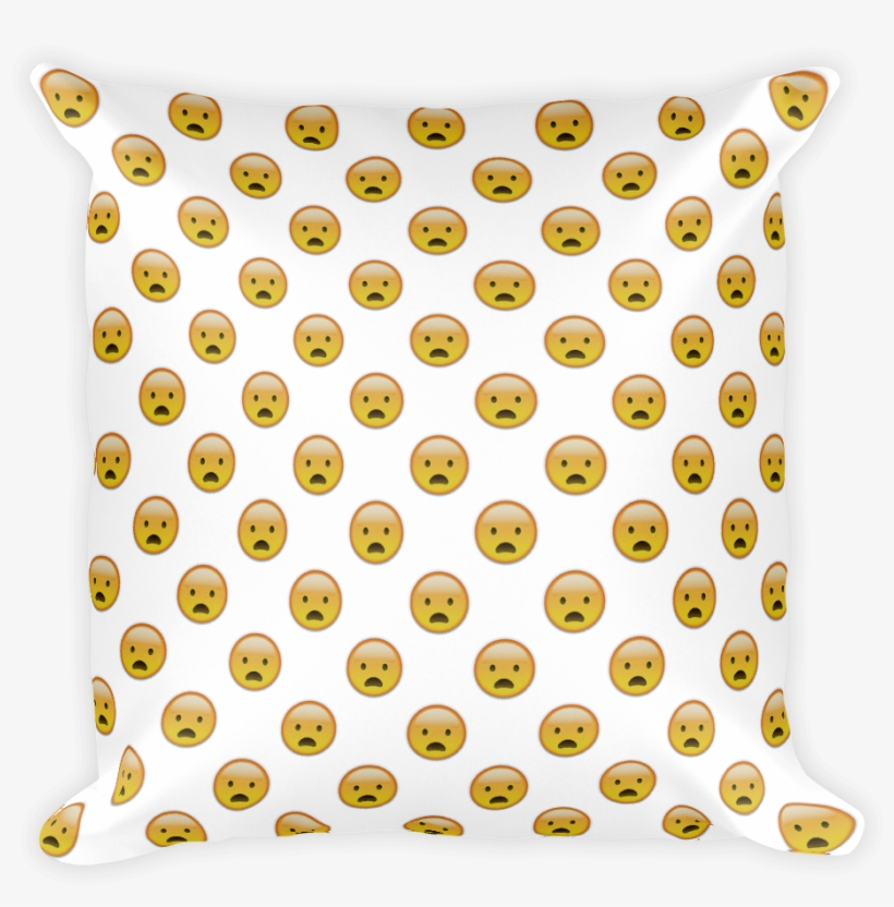 Frowning Face With Open Mouth-just Emoji - Fried Shrimp Emoji Pillow, transparent png #1142035