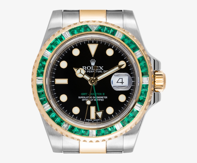 Revisión Rolex Gmt Master Ii Réplica - Rolex Gmt Master Ii Steel And Gold, transparent png #1142543
