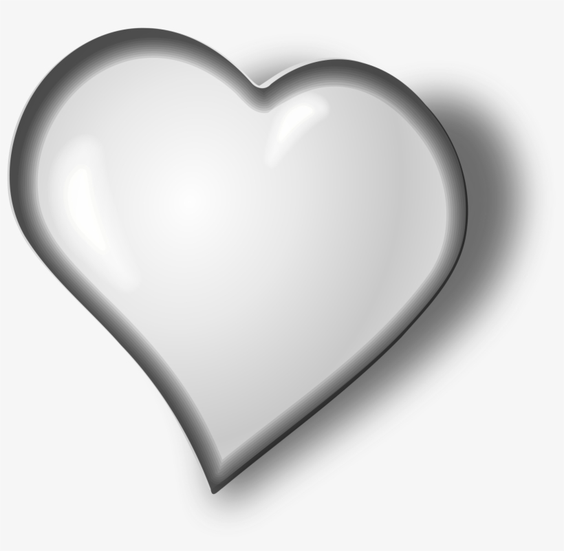 File - White Heart - Svg - Wikimedia Commons Svg Library - Love Heart White Png, transparent png #1143440
