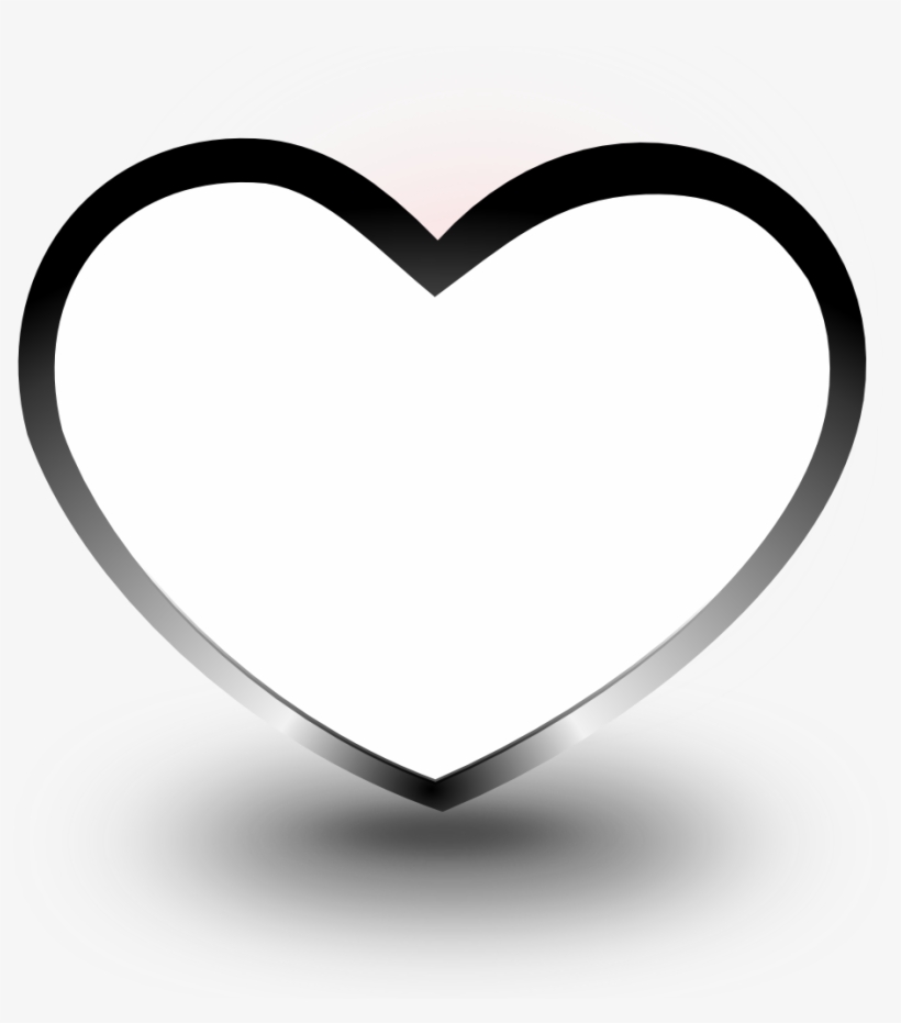 Heart Black White Line Art Valentine Xochi Clipart - White Valentine Heart Png, transparent png #1143491