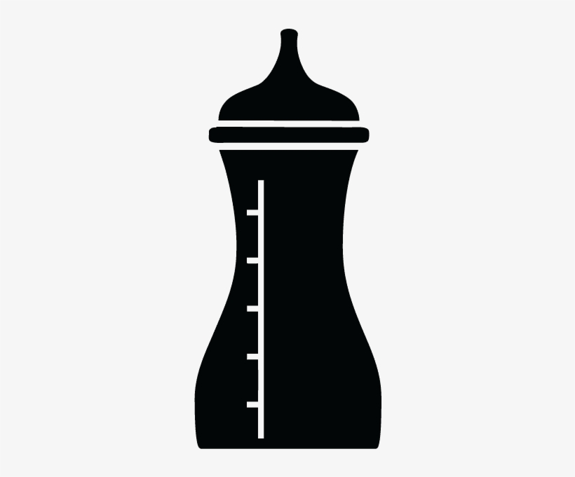 Baby's Bottle - Silhouette, transparent png #1143772