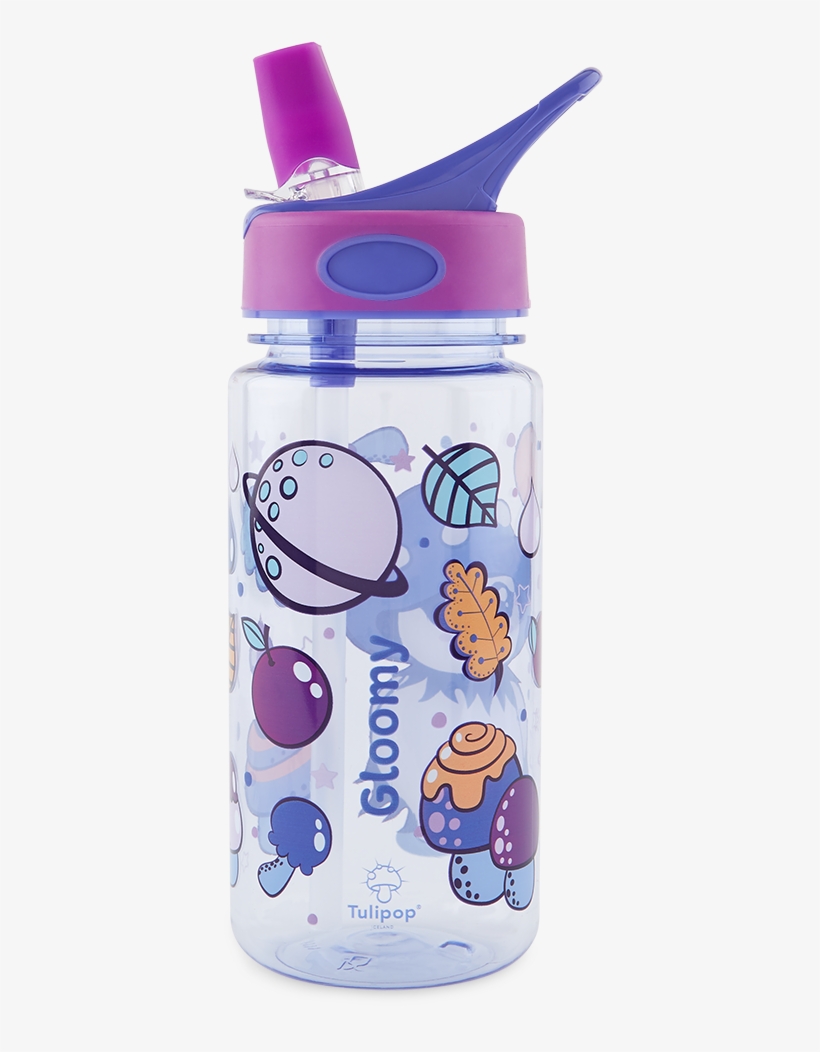 Gloomy Water Bottle Plastic - Bobble Water 18.5-ounce, transparent png #1143871