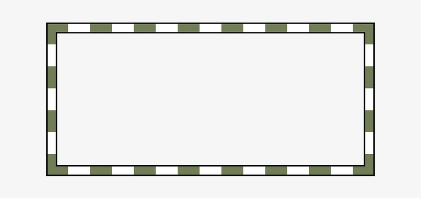 Black, Green, White, Border, Road, Free, Line, Dashed - 條紋 邊框, transparent png #1143896