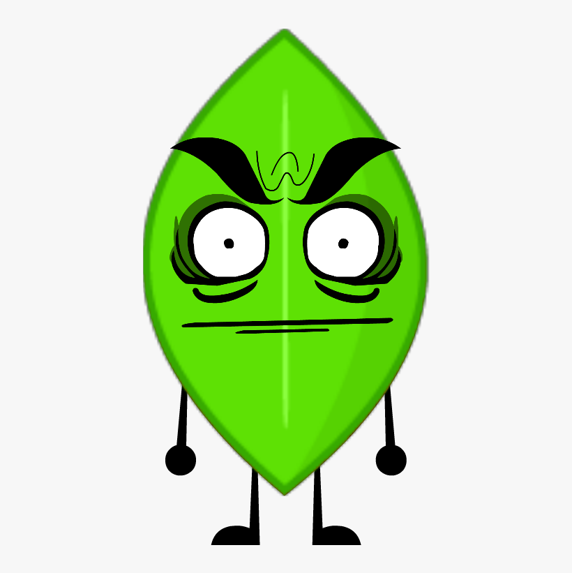 Green Evil Leafy - Bfdi Leafy, transparent png #1144155