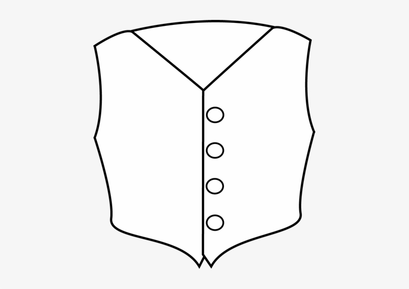 Black And White Vest - Clipart Black And White Vest, transparent png #1144189