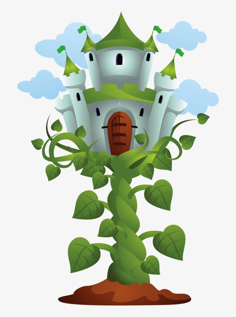 Castle On Top Of Beanstalk - Beanstalk From Jack And The Beanstalk, transparent png #1144297
