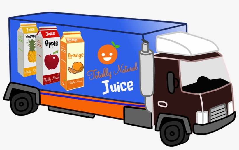 Delivery Truck Juice Natural - Transporte De Jugo De Naranja, transparent png #1145740