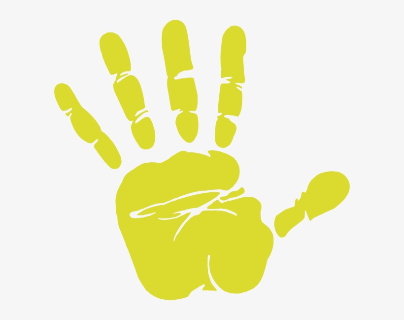 Handprint Clipart Gold - Hand Waving Goodbye Animation, transparent png #1145926