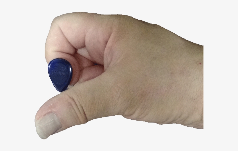 Step Three To Holding A Guitar Pick - Index Finger Guitar Pick, transparent png #1145947