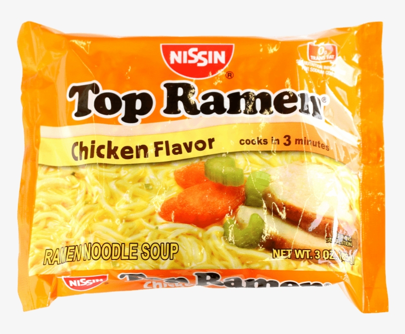 Nissin Top Ramen Chicken Noodle Soup 3oz - Nissin Top Ramen Chicken 3 Oz, transparent png #1146011