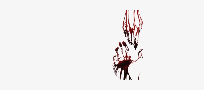 “ Transparent Bloody Hand Outlines Edited By Totally - Hands With Blood Background, transparent png #1146134