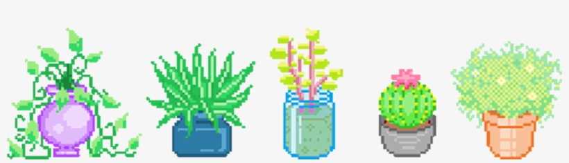 Pixel Art Pixelation Succulent Plant - Plant Pixel Art, transparent png #1146450