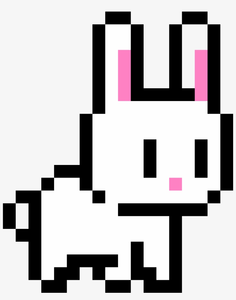 Bunny Transparent Pixel Art - Bunny Pixel Art, transparent png #1146503