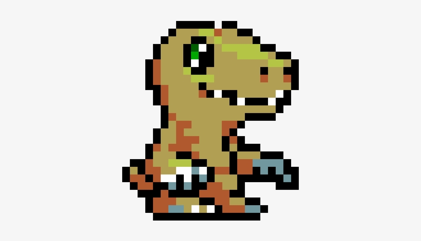 Pixel Art - Agumon Pixel Art, transparent png #1146777