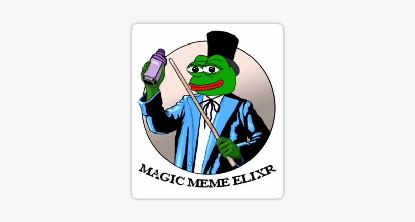 Pepe Frog Meme Magic Elixir Frog Meme, Memes, Magic, - Meme, transparent png #1146806