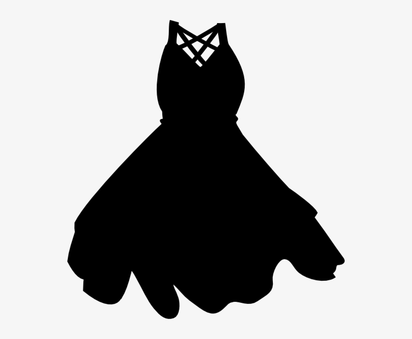Black Dress Clip Art At Clker - Little Black Dress Clipart Free, transparent png #1146925