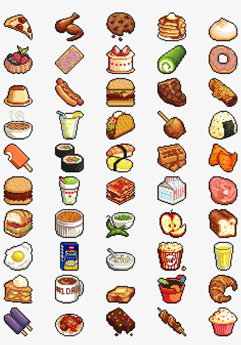 I Wish I Could Do The Hunter Scream Pixel Art Food, - Pixel Food, transparent png #1147049