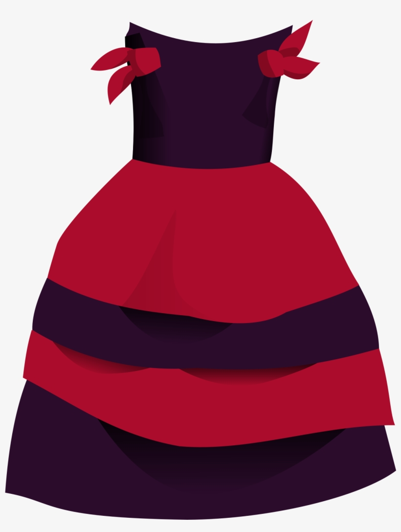 Gown Clipart Kid Dress - Dress Girl Clipart Png, transparent png #1147052