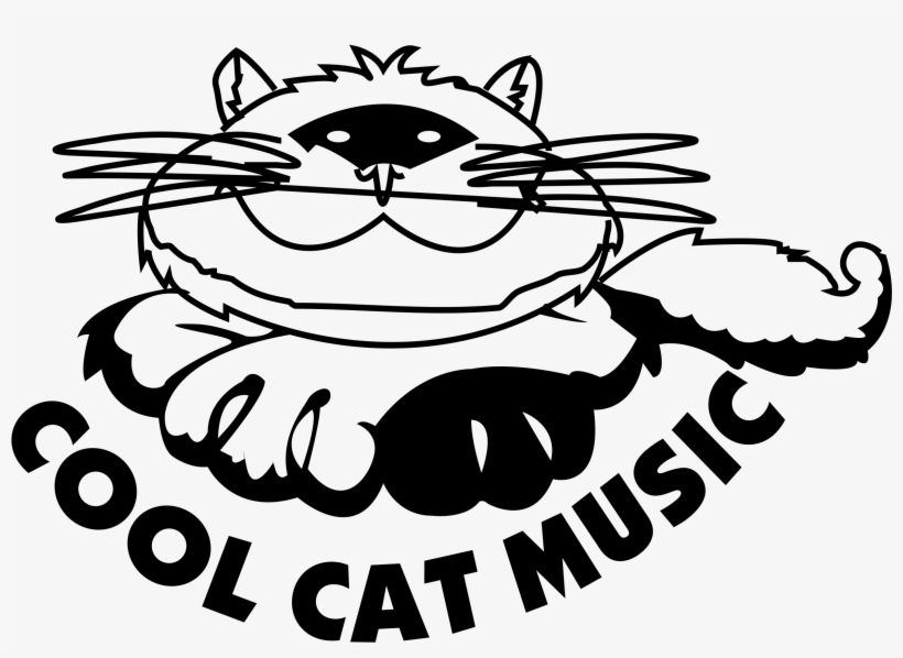 Cool Cat Music Logo Png Transparent - Vector Cool Cat, transparent png #1147165
