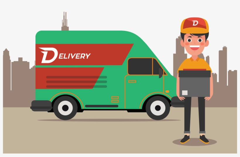 Vector Of Delivery Truck 6355*3554 Transprent Png - Pay Cash On Delivery, transparent png #1147218