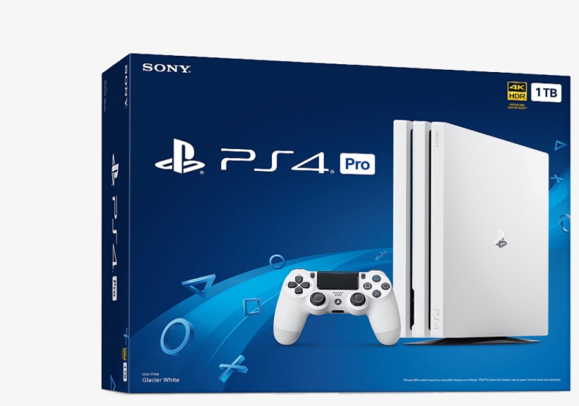 Playstation 4 Pro 1tb - Ps4 Pro Glacier White, transparent png #1147356