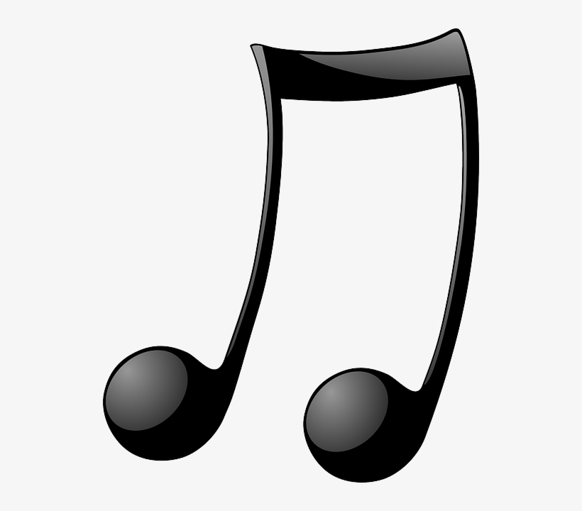 Music, Note, Symbol, Recreation, Cartoon, Double - Music Notes, transparent png #1147542