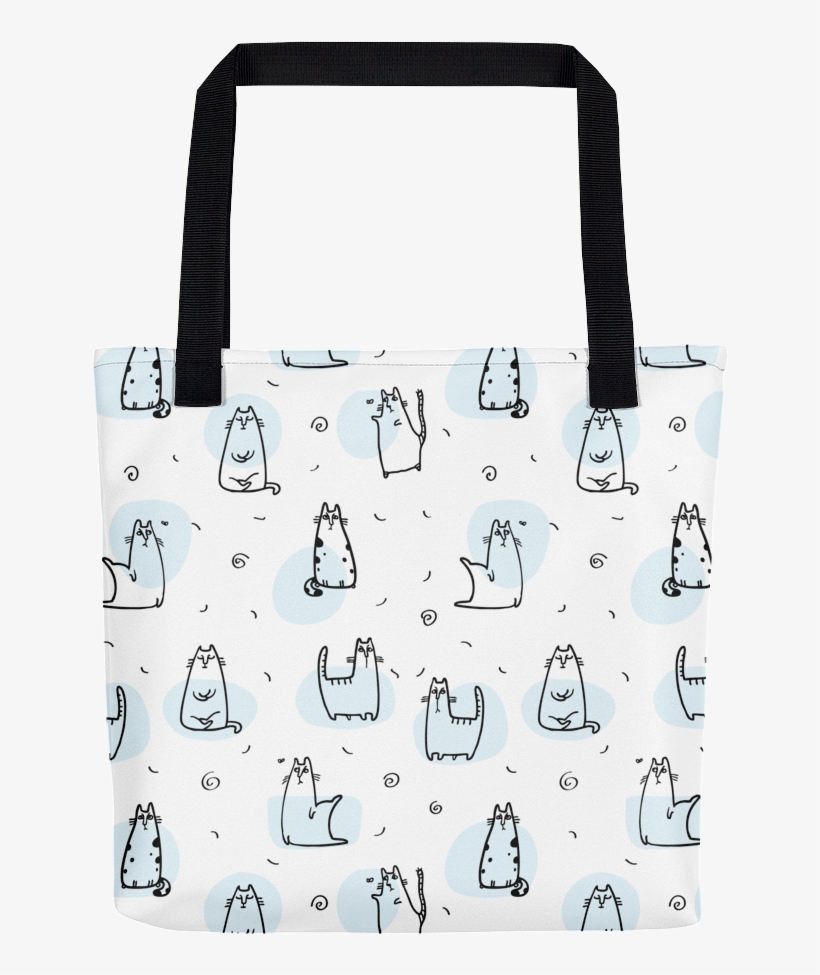 Pattern Cat 'cool Cat Eggshell' Tote Bag - Zazzle Busy Cat - Blue Puzzle, transparent png #1147597