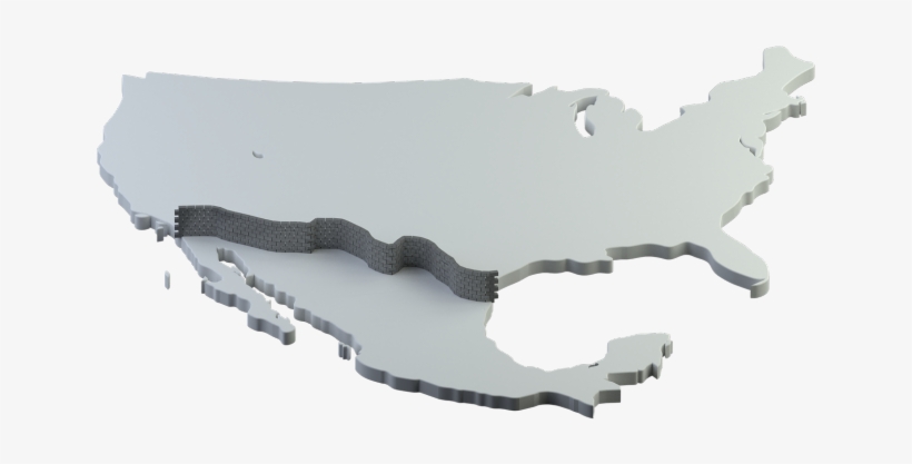 Frontera Mal Trazada México Eua, transparent png #1148271