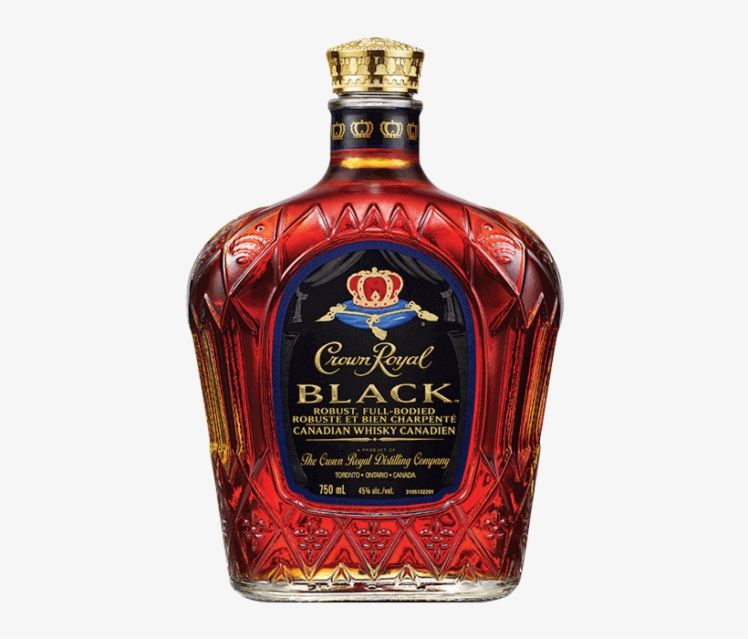 Crown Royal Black Whisky - Crown Royal Black Canadian Whisky, transparent png #1149192