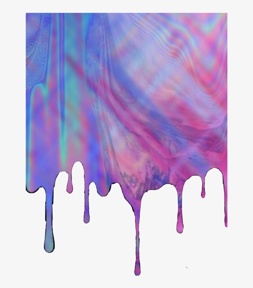 Dripping Paint Holographic Drippingpaint Glitcheffect - Paint, transparent png #1149306