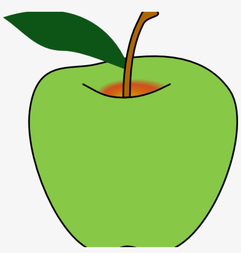 Green Apple Jpg Black - Green Apple Clipart, transparent png #1149440