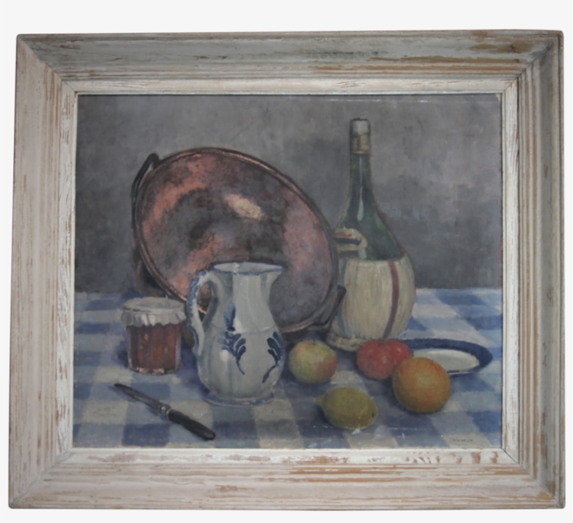 Oil On Canvas Still Life Tablescape With Copper Pan - Still Life Photography, transparent png #1149612