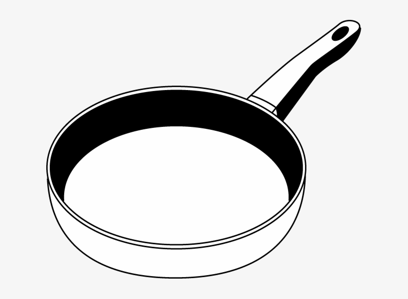 Pan Clip Art - Frying Pan Clip Art Black And White - Free Transparent