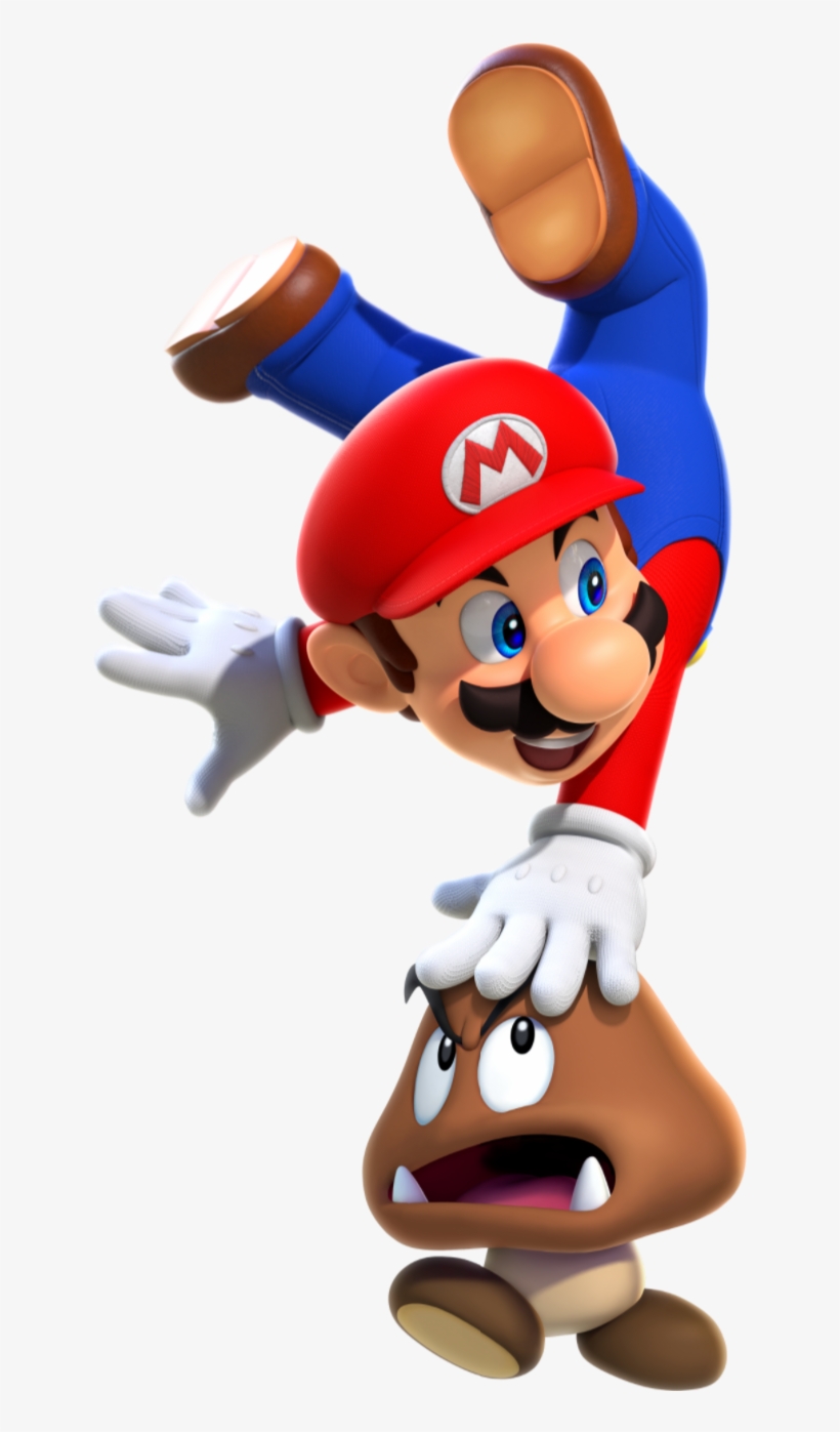 1boy 3d Absurdres Blue Eyes Brown Hair Facial Hair - Super Mario Mario Bros, transparent png #1150395